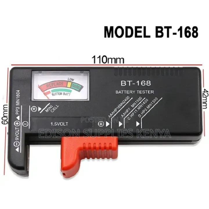 Universal Battery Tester, Portable Analog Battery Capacity Tester,