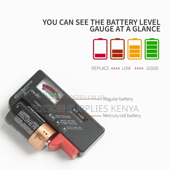 Universal Battery Tester, Portable Analog Battery Capacity Tester,