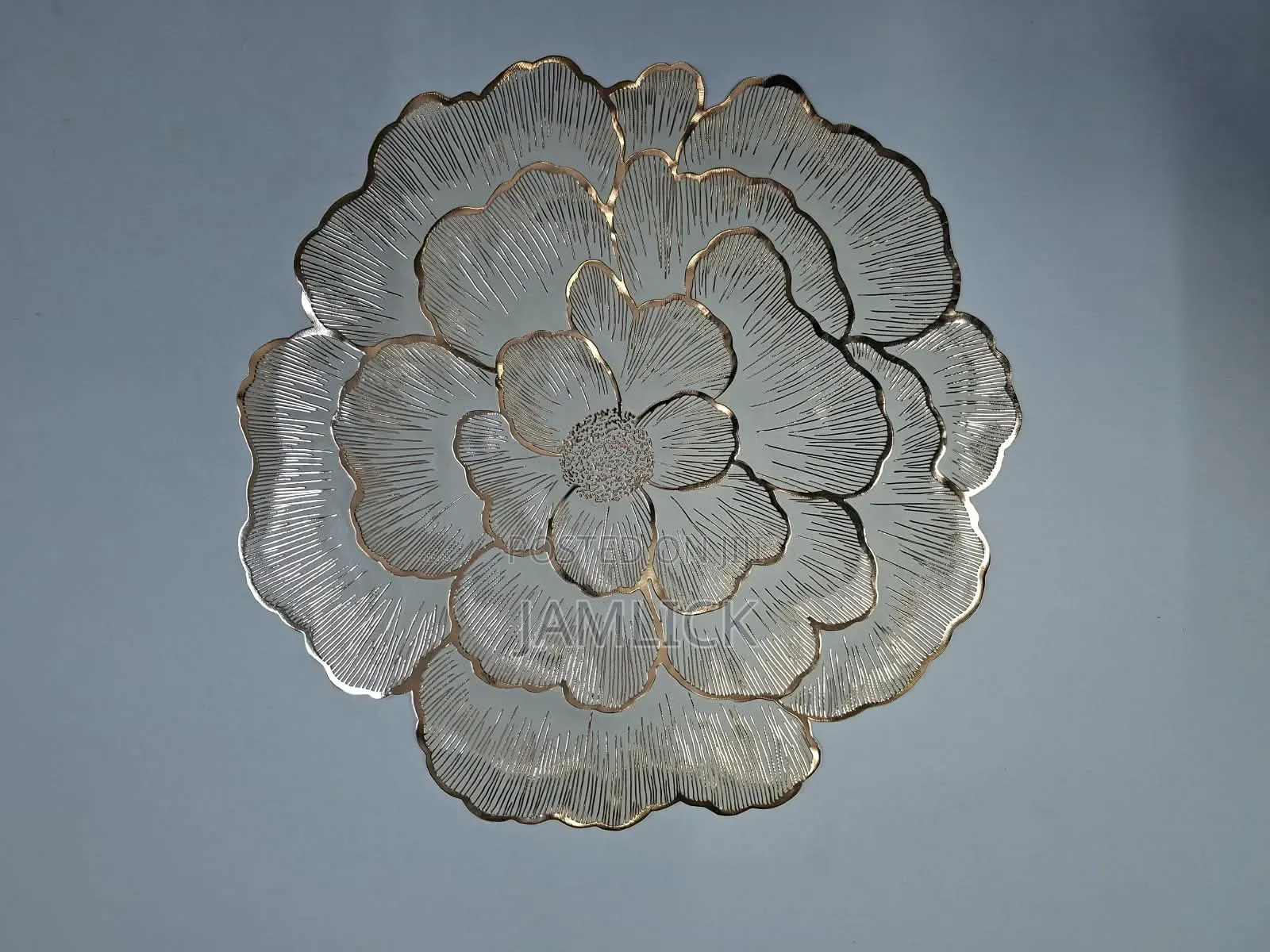 6pcs Flower-Shaped PVC Non-Woven Table Mats - EL