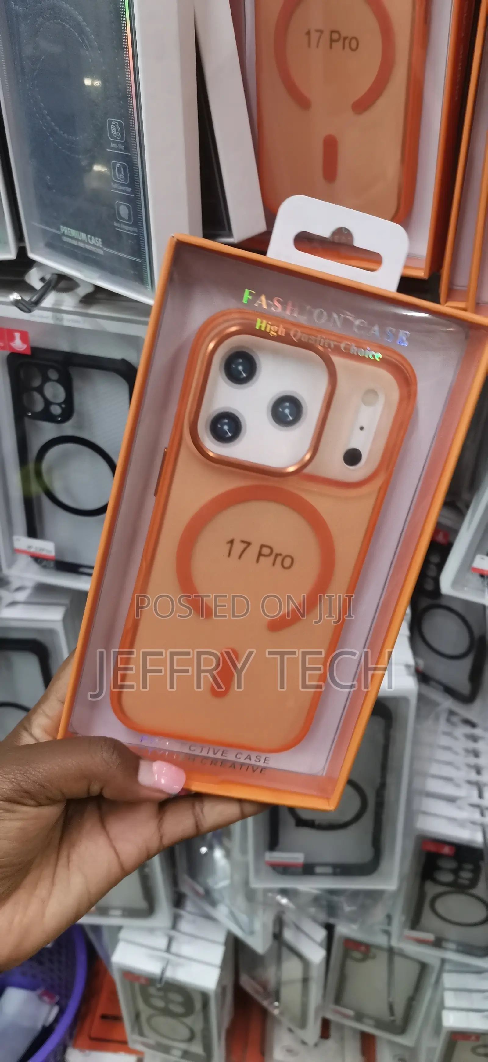 Orange "Fashion Case" MagSafe Phone Case Designed for iPhone 17 Pro