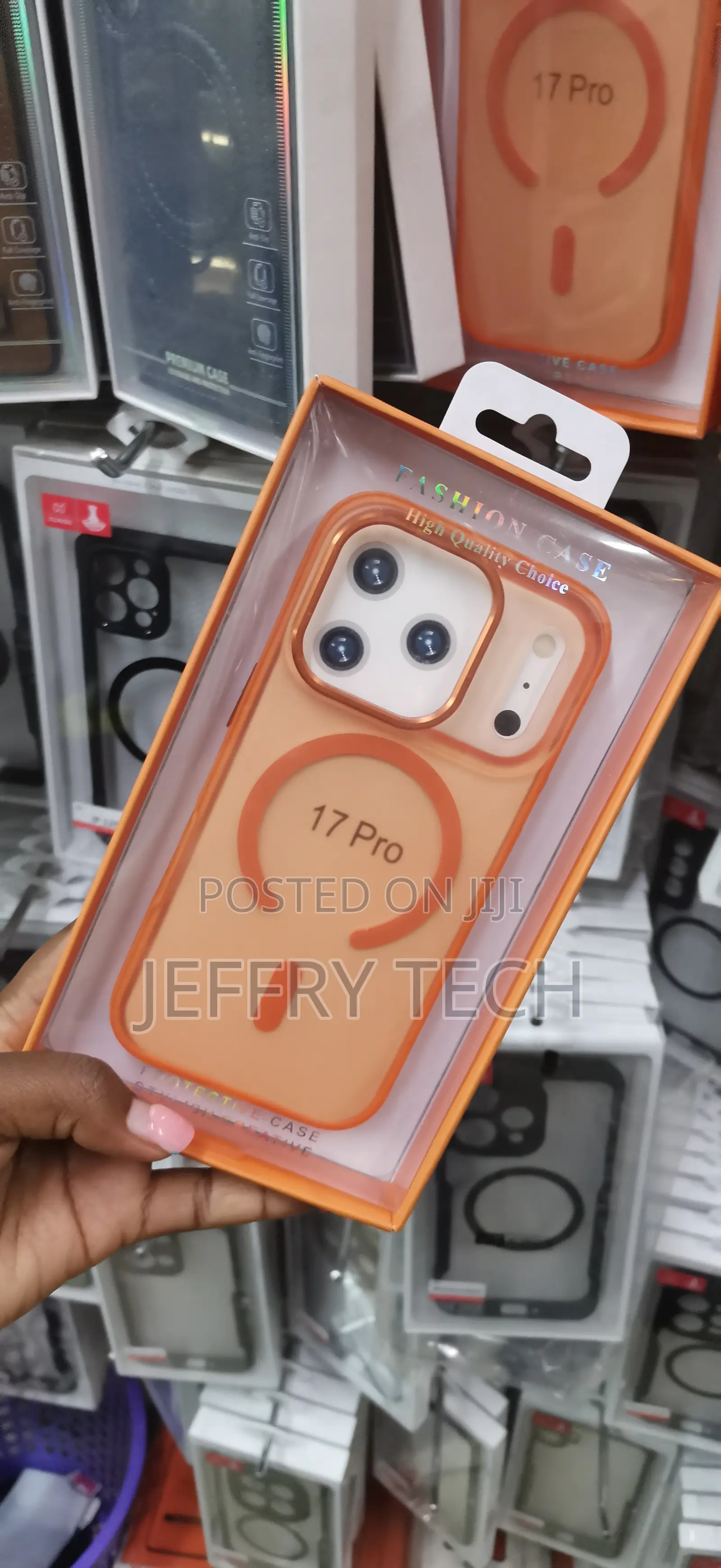 Orange "Fashion Case" MagSafe Phone Case Designed for iPhone 17 Pro