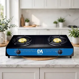 Electromate Double Burner Gas Cooker - Stainless Steel 2 Burner - New