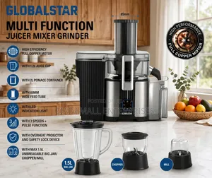 Globalstar 4in1 Food Processor - Juicer Blender Chopper Grinde-Cf600