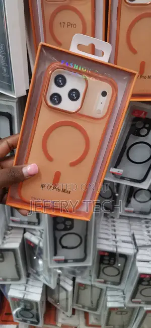 Orange Frost Ring MagSafe Phone Case for the Apple iPhone 17 Pro Max