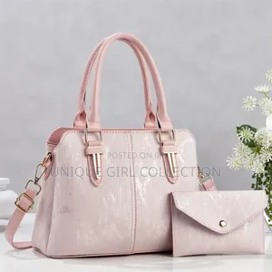 Premium 2-in-1 Metallic Shimmer Handbag Set