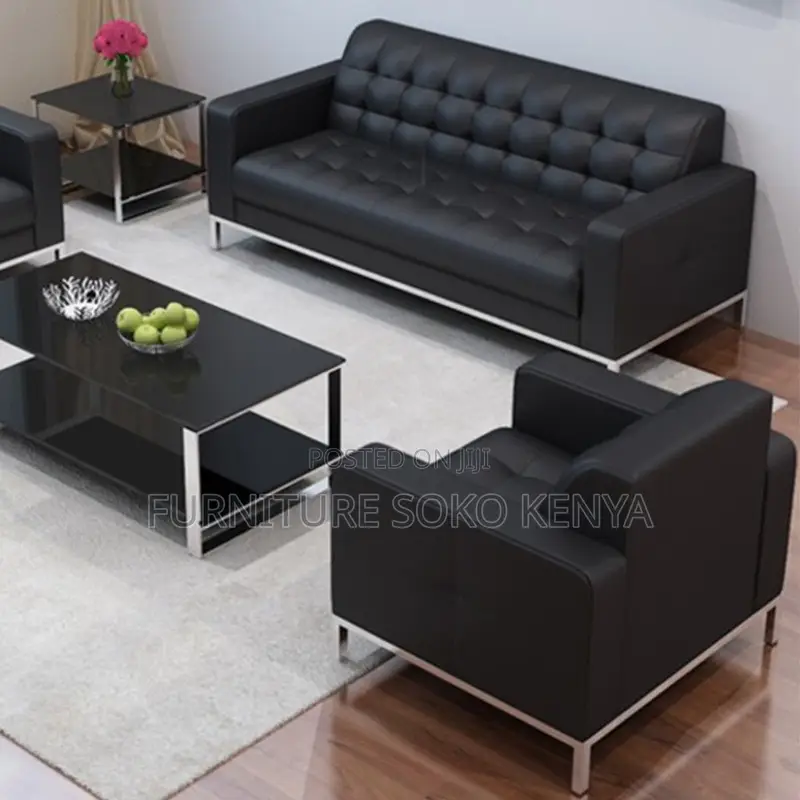 Office Sofa : Leatherette Executive Office Sofa Set (3+1+1 )