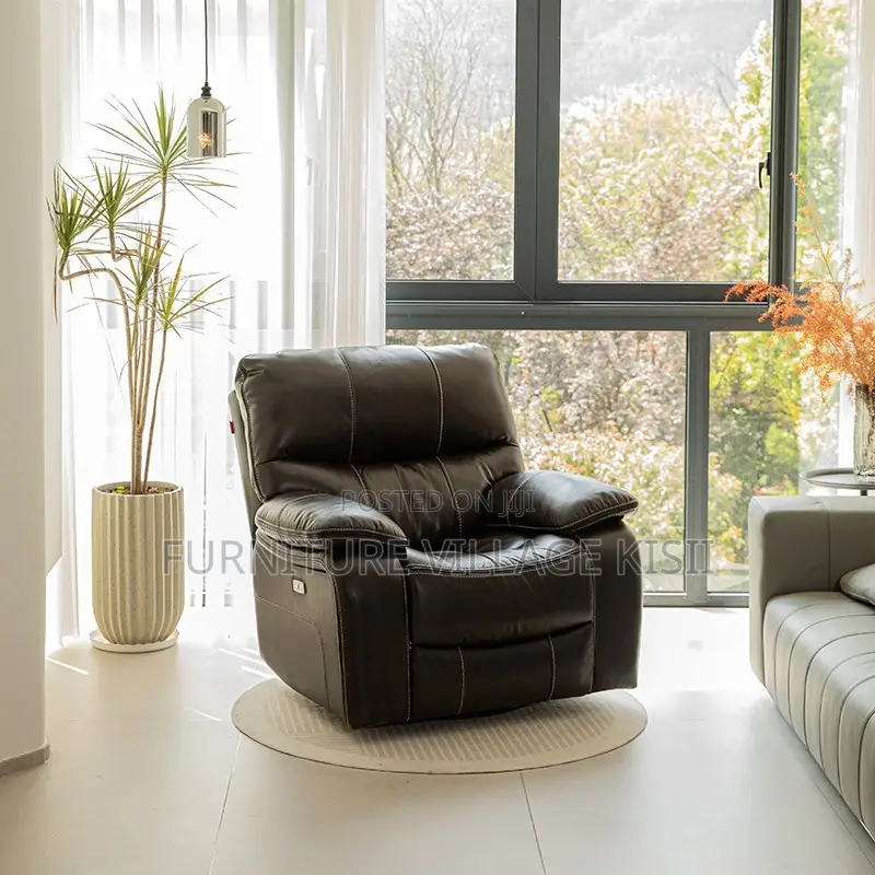 One Seater Recliner Leather Sofa