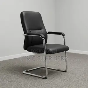 Leather Black Executive Waiting Chair