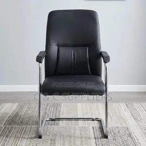 Leather Black Executive Waiting Chair