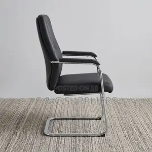 Leather Black Executive Waiting Chair