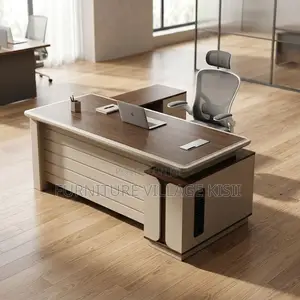 Premium L-Shaped Executive Office Desk
