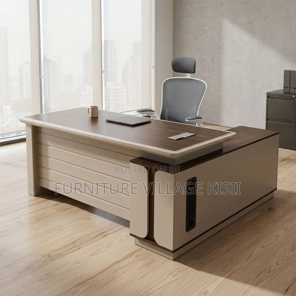 Premium L-Shaped Executive Office Desk