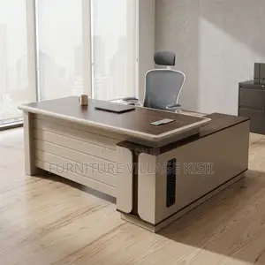 Premium L-Shaped Executive Office Desk