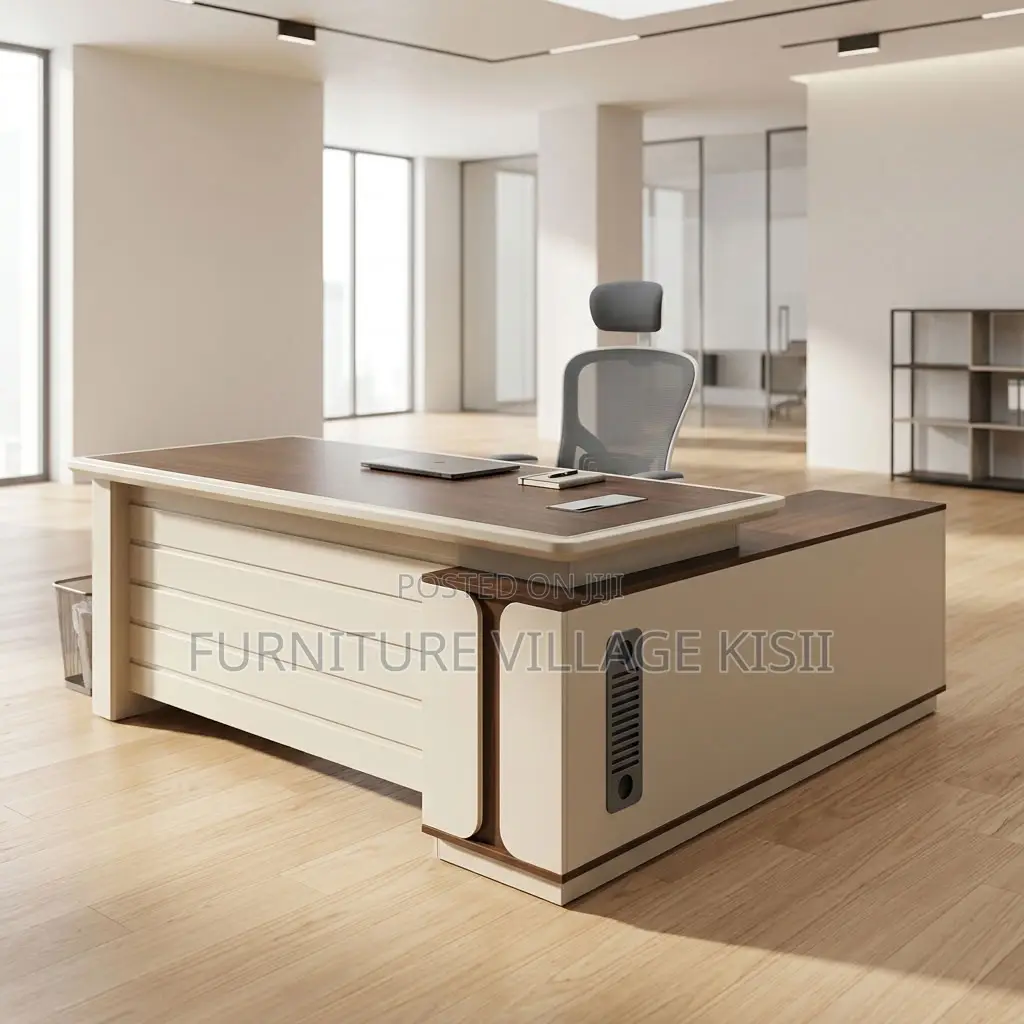 Premium L-Shaped Executive Office Desk