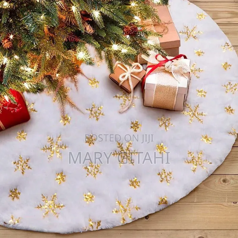 Christmas Tree skirtAvailable in Gold and Silver Print