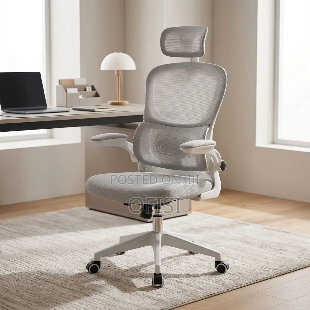 Office Chair; Grey Orthopedic Executive Chair