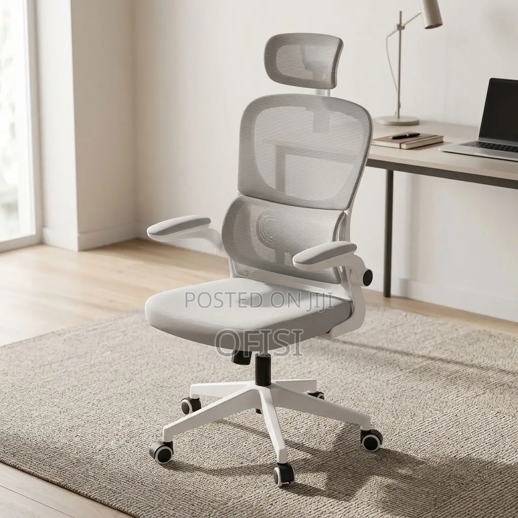 Office Chair; Grey Orthopedic Executive Chair