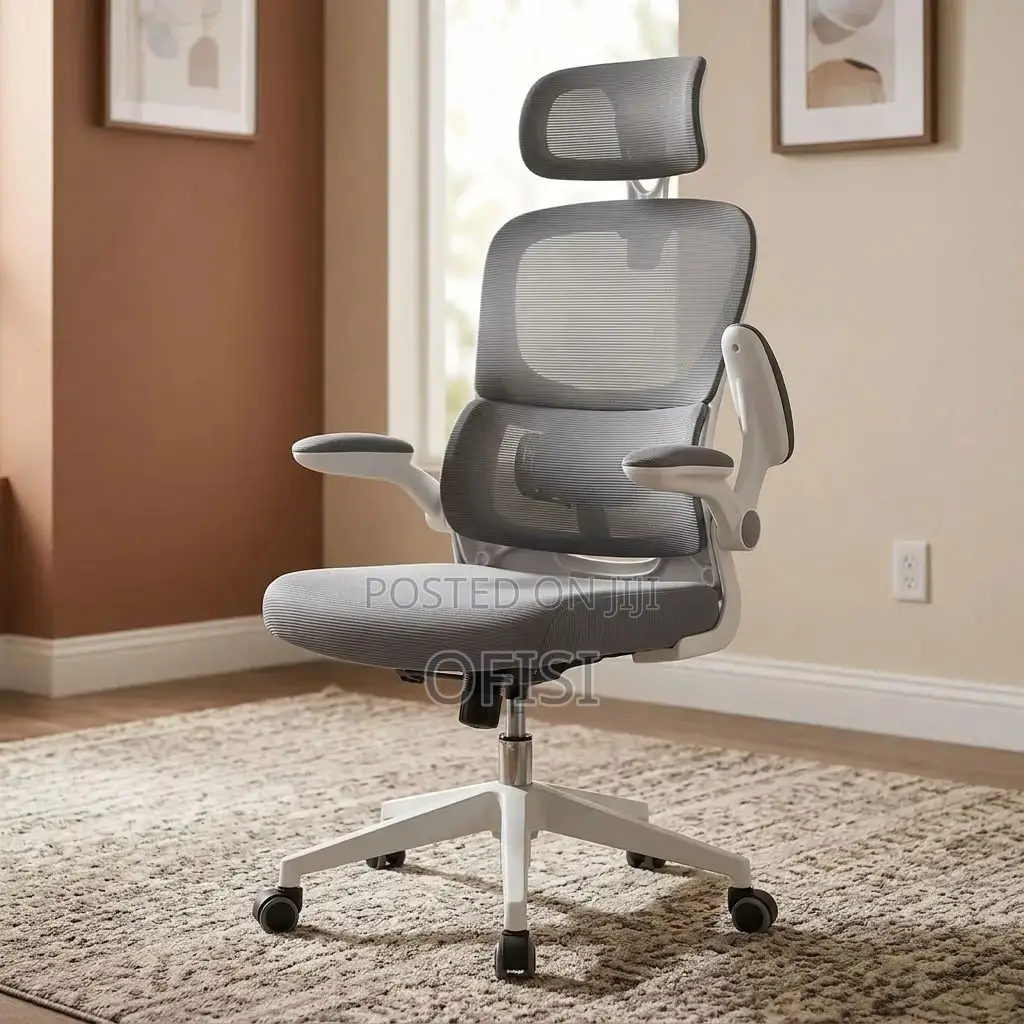 Office Chair; Grey Orthopedic Executive Chair