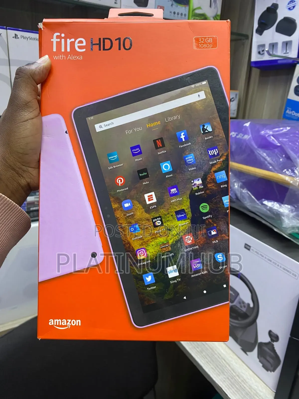 New Amazon Fire HD 10 (2021) 32 GB Purple