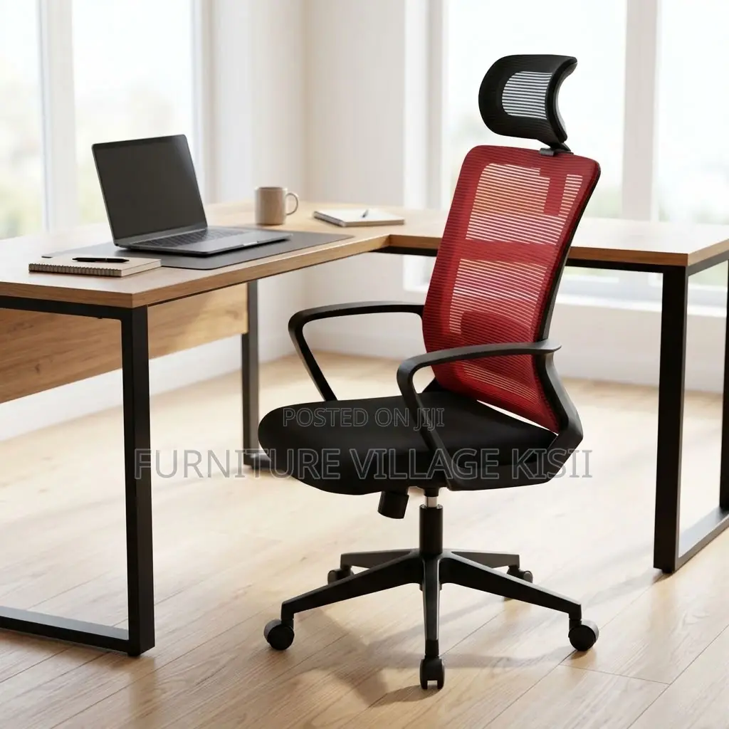 Stylish Red Executive Office Chair