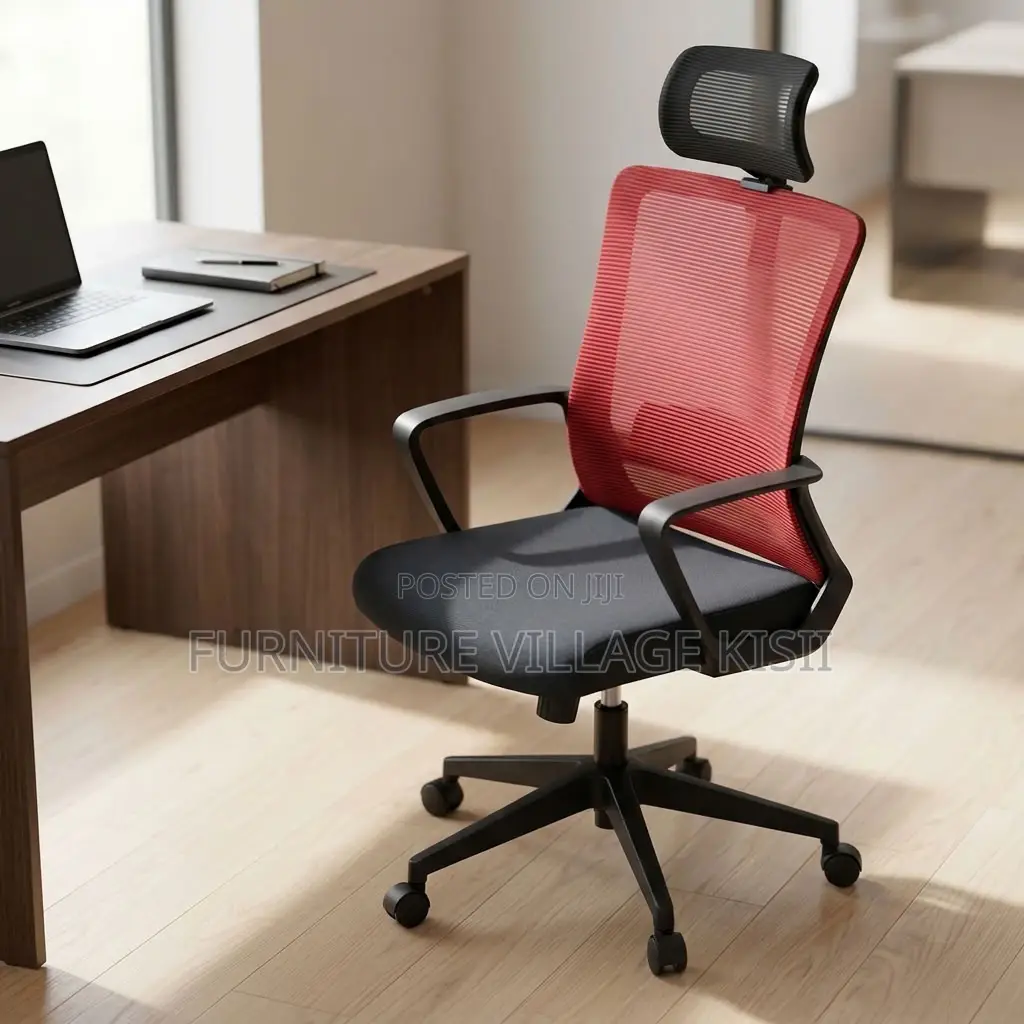 Stylish Red Executive Office Chair