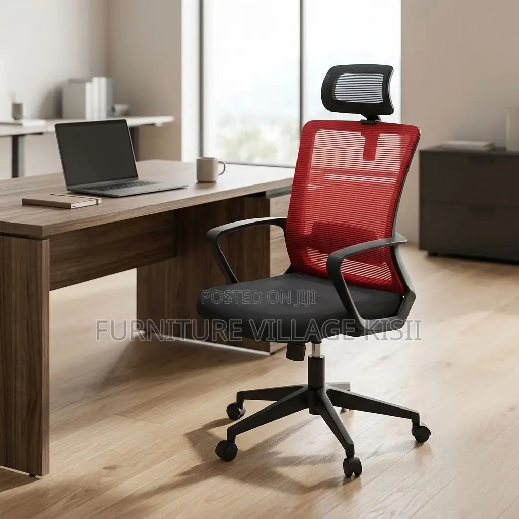 Stylish Red Executive Office Chair