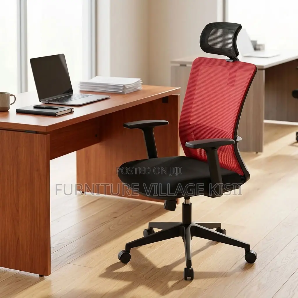 Stylish Red Executive Office Chair