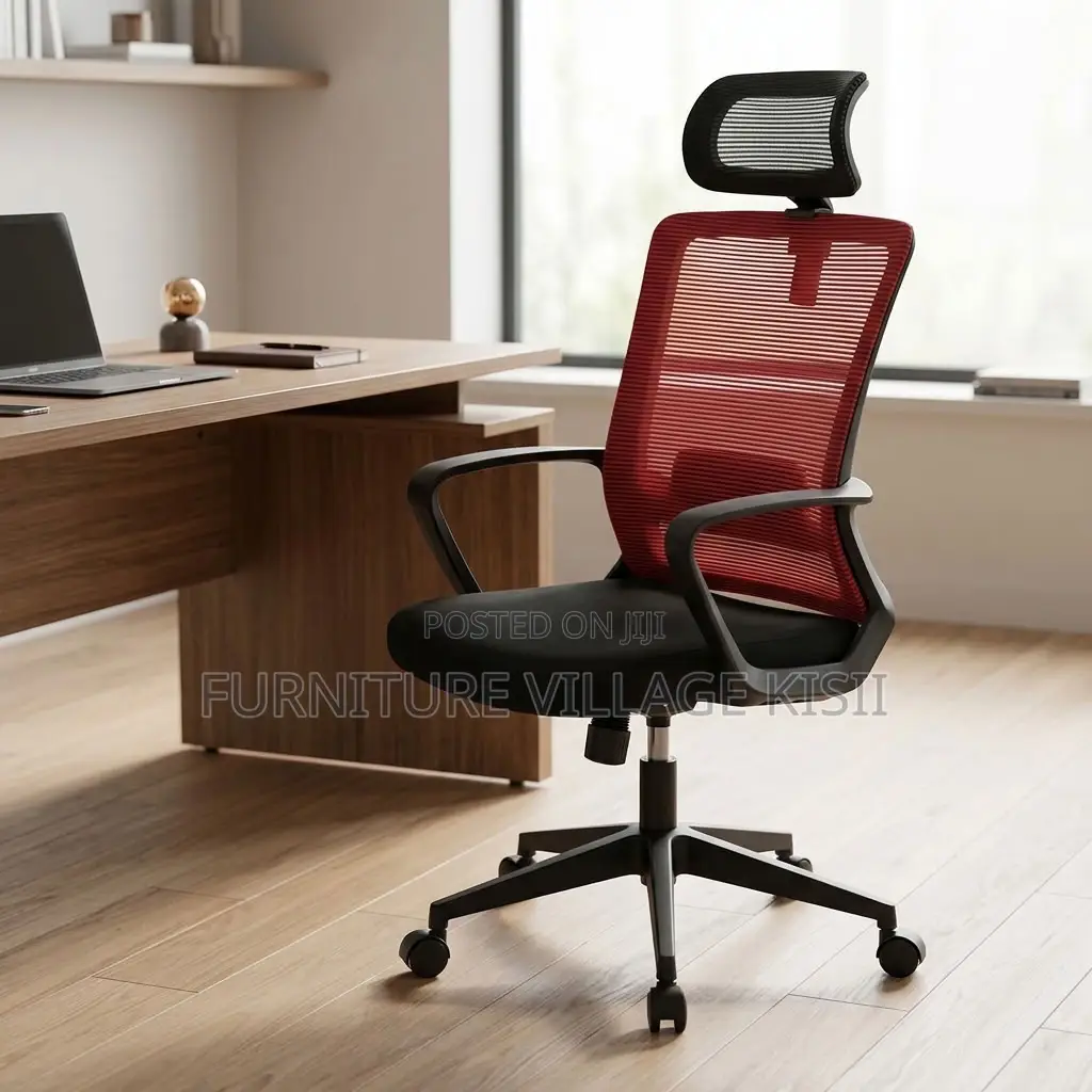 Stylish Red Executive Office Chair