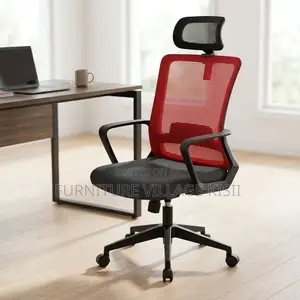 Stylish Red Executive Office Chair
