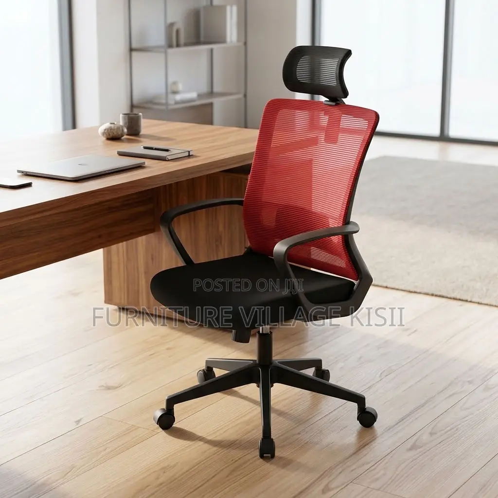 Stylish Red Executive Office Chair