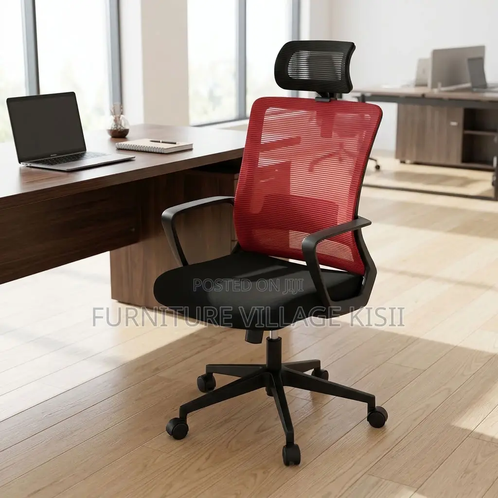 Stylish Red Executive Office Chair