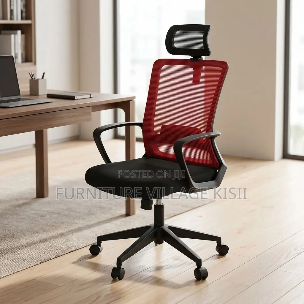 Stylish Red Executive Office Chair