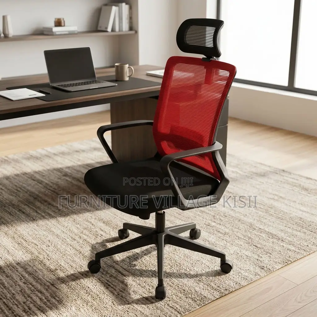 Stylish Red Executive Office Chair