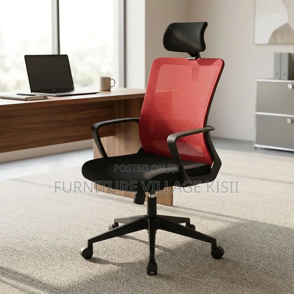 Stylish Red Executive Office Chair