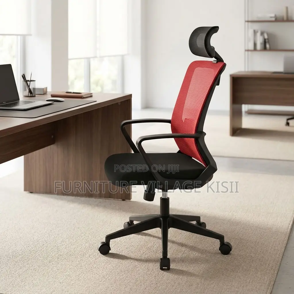 Stylish Red Executive Office Chair