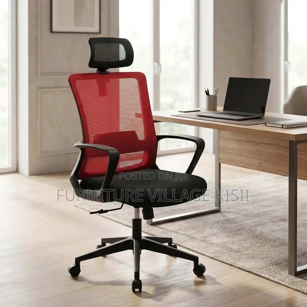 Stylish Red Executive Office Chair