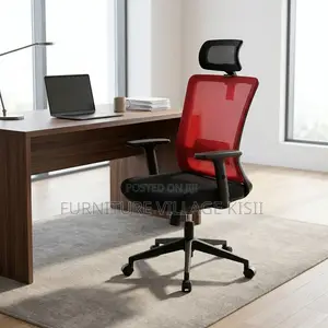 Stylish Red Executive Office Chair