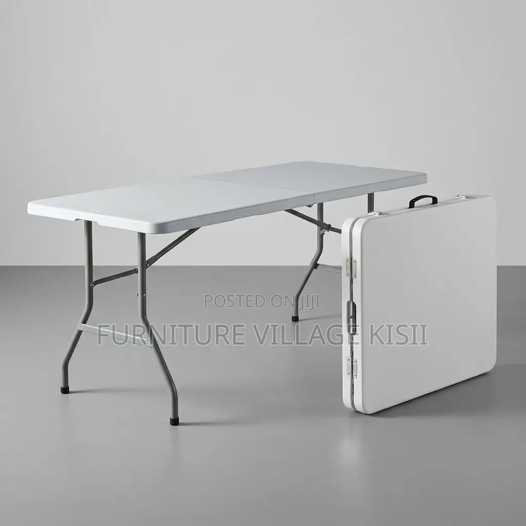 Portable White Folding Table
