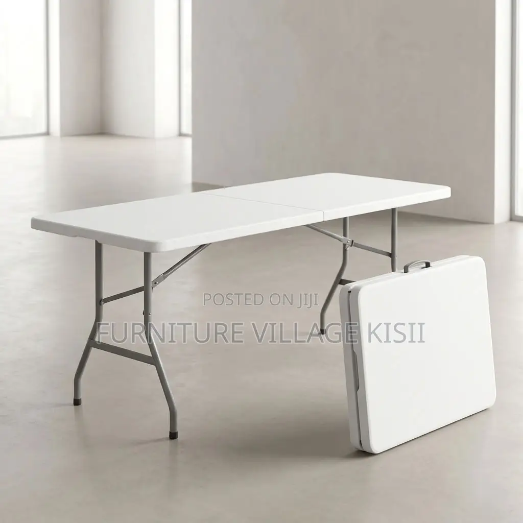 Portable White Folding Table