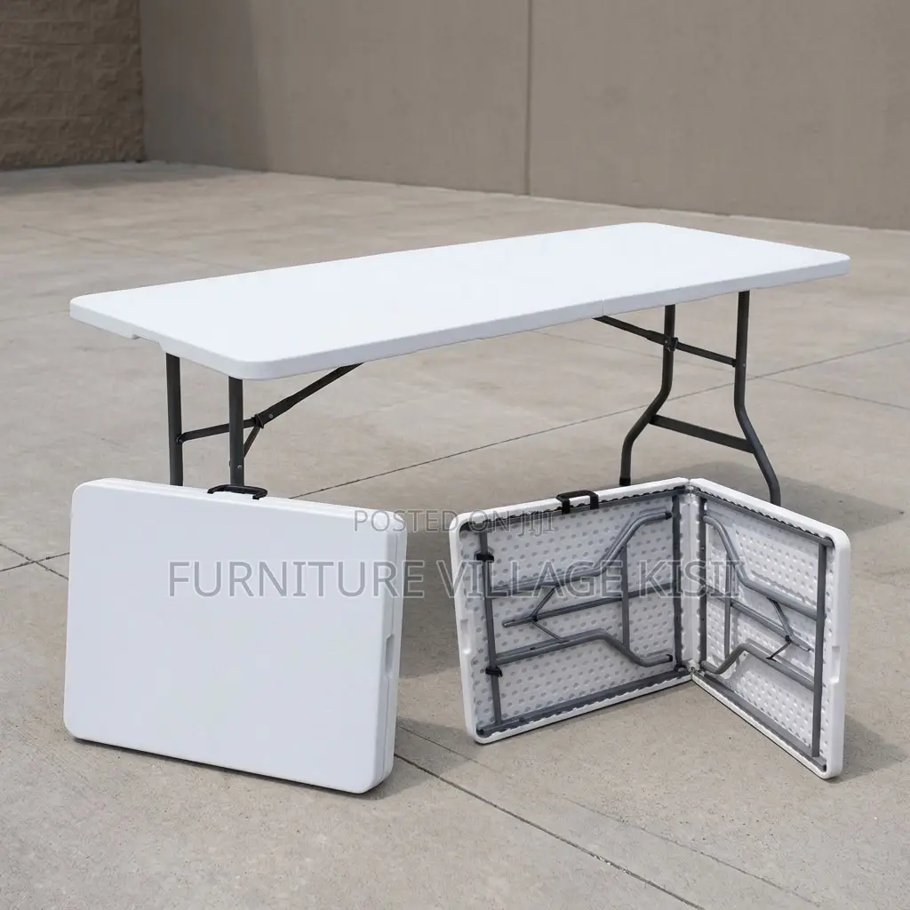 Portable White Folding Table