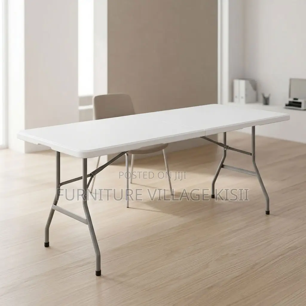 Portable White Folding Table