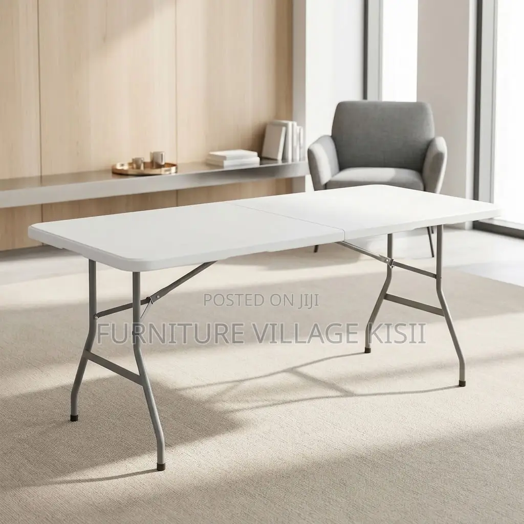 Portable White Folding Table