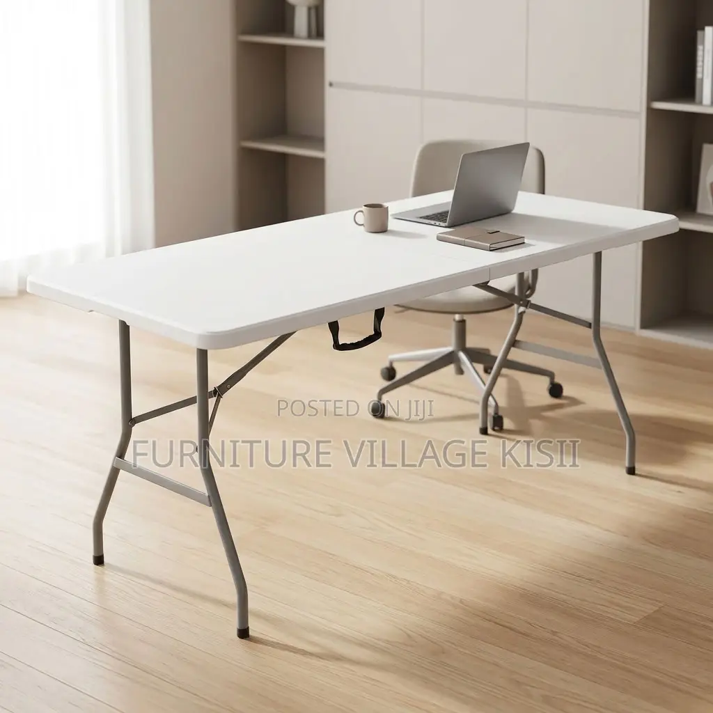 Portable White Folding Table