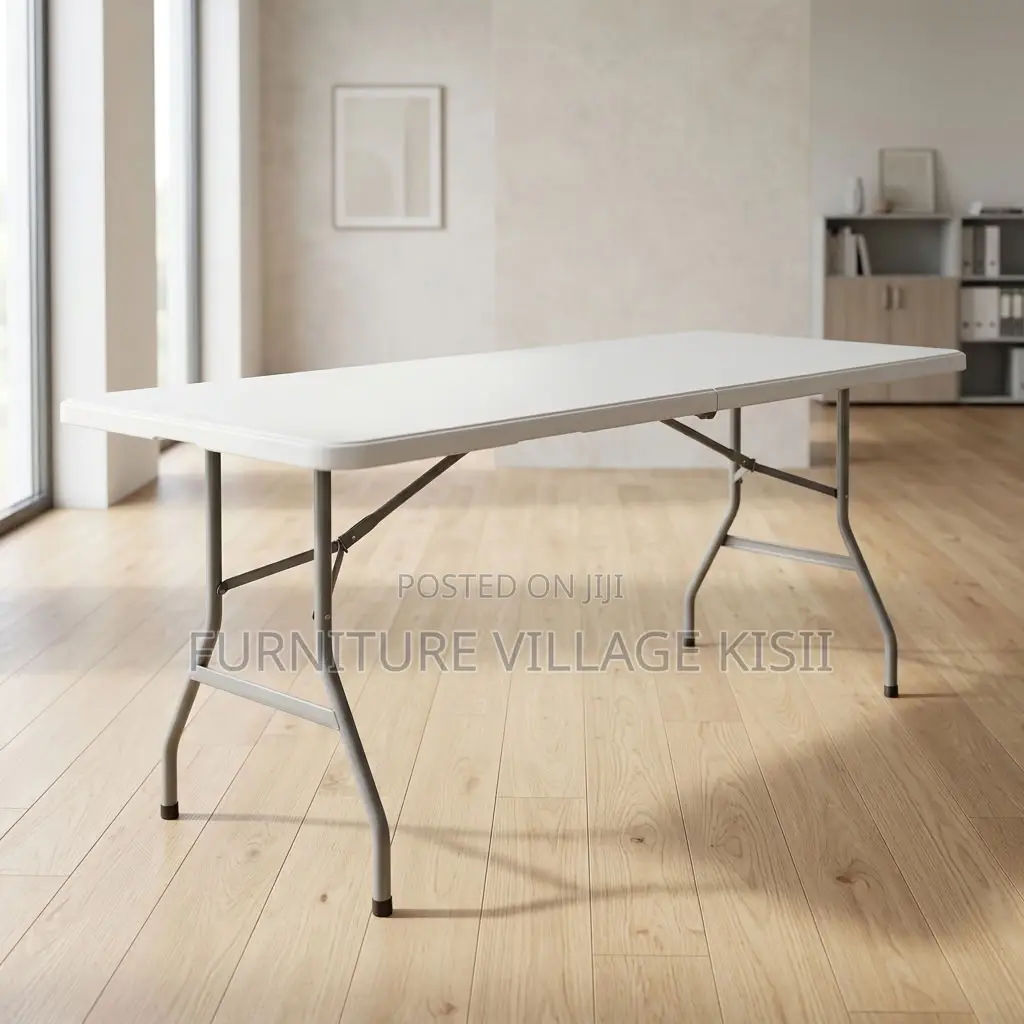 Portable White Folding Table