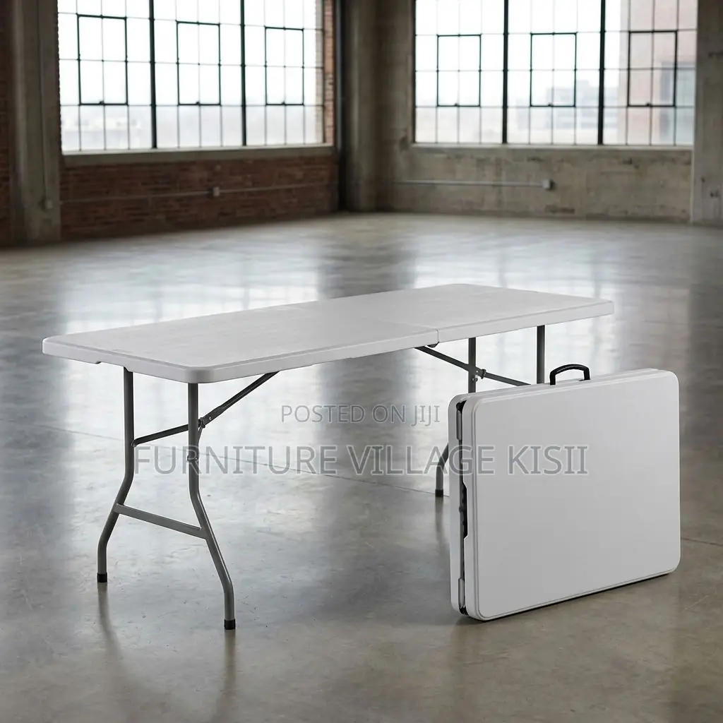 Portable White Folding Table