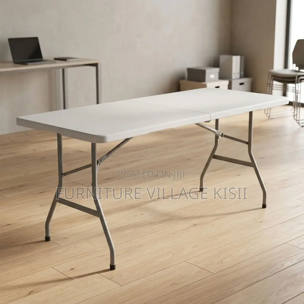 Portable White Folding Table