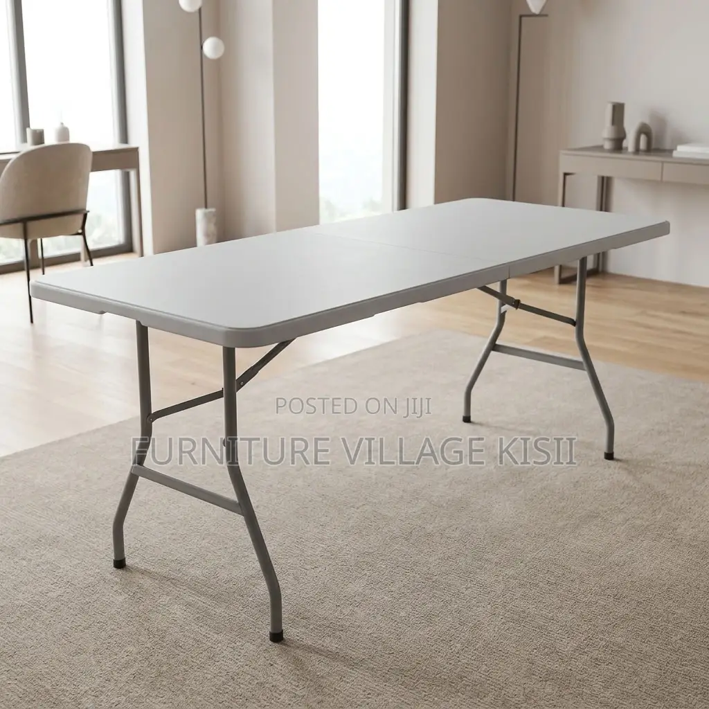 Portable White Folding Table