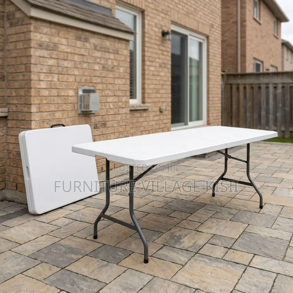 Portable White Folding Table