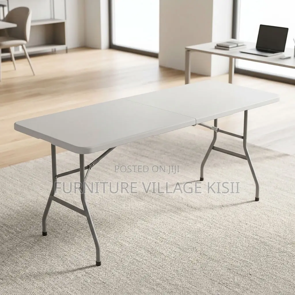 Portable White Folding Table
