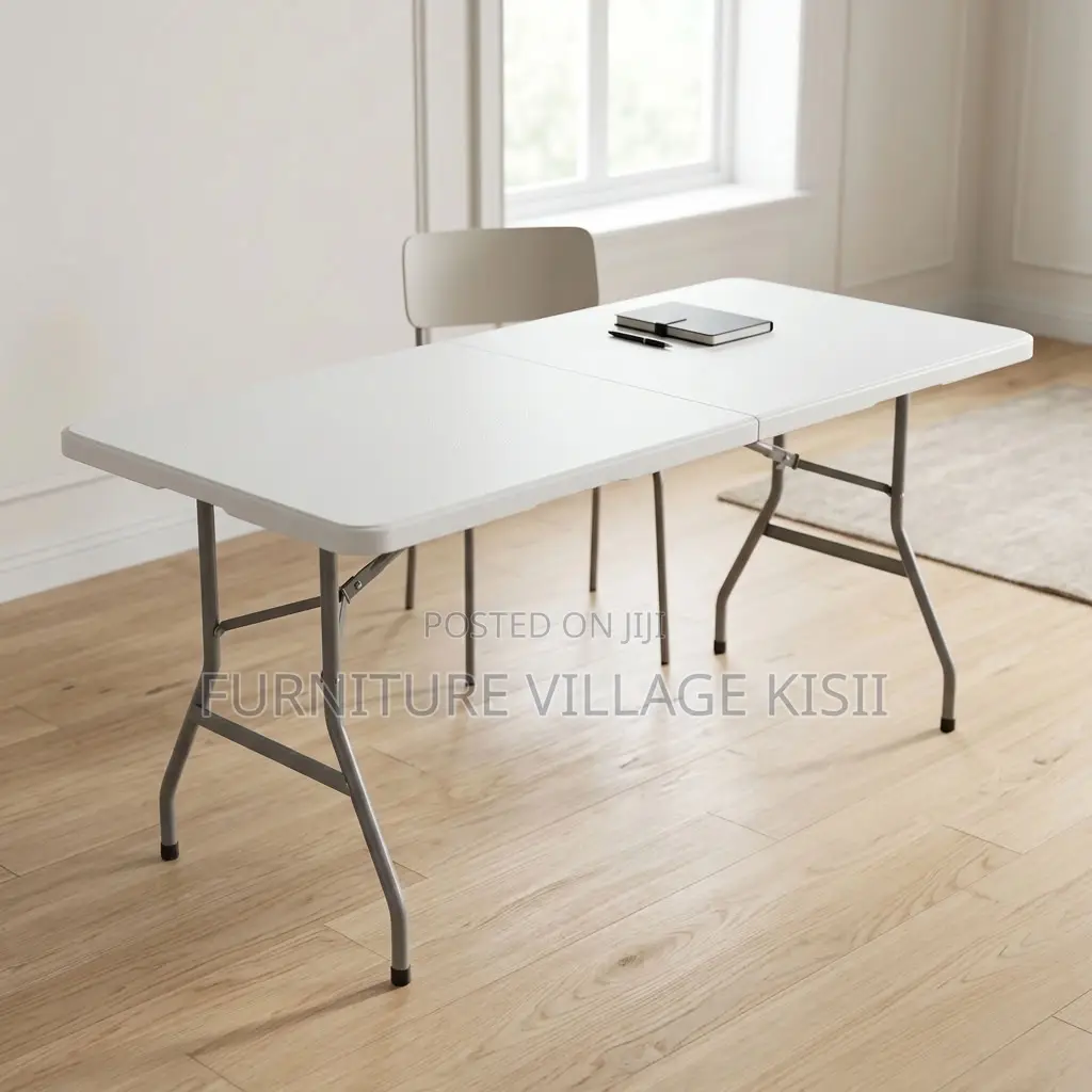 Portable White Folding Table